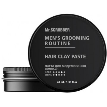 Купить - Mr.Scrubber Men's Grooming Routine Hair Clay Paste - Паста для моделирования волос