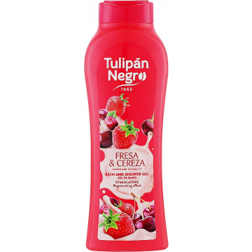 Купить - Tulipan Negro "Strawberry and cherry" Shower Gel - Гель для душа "Клубника и вишня"