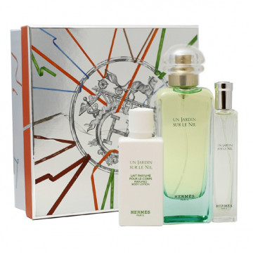 Купить - Hermes Un Jardin sur le Nil - Подарочный набор (EDT100+EDT15+B/L40)