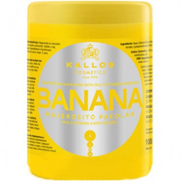 Купить - Kallos Banana Fortifying Hair Mask With Multi-Vitamin Complex - Маска для укрепления волос с экстрактом банана