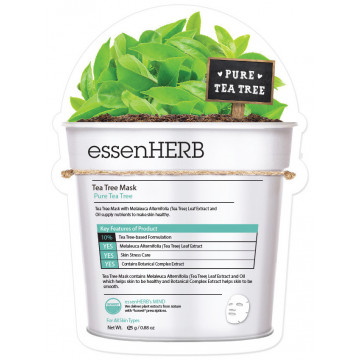Купить - EssenHerb Tea Tree Mask - Успокаивающая тканевая маска с экстрактом чайного дерева