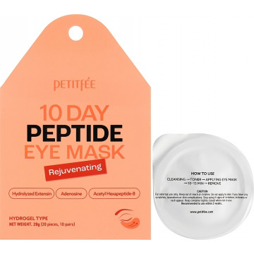 Купить - Petitfee & Koelf 10 Days Peptide Eye Mask - Омолаживающие гидрогелевые патчи с пептидами