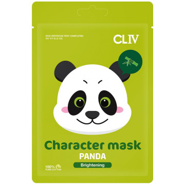 Купить - CLIV Character Mask Panda - Тканевая маска для сияния кожи лица "Панда"