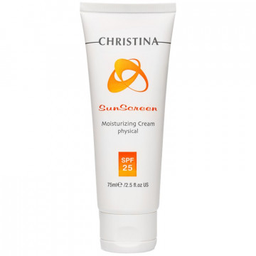 Купить - Christina Sunscreen Moisturizing Cream Physical SPF 25 - Солнцезащитный увлажняющий крем с физической защитой SPF 25 