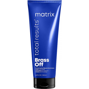 Купить - Matrix Total Results Brass Off Hair Mask - Маска для нейтрализации нежелательных медных полутонов волос оттенков шатен и темный блонд