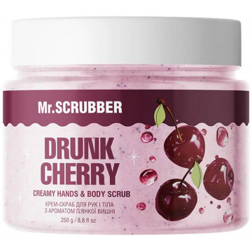 Купить - Mr.Scrubber Drunk Cherry Creamy Hands & Body Scrub - Крем-скраб для рук и тела с ароматом пьянящей вишни