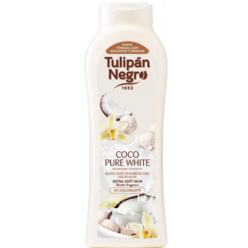 Купить - Tulipan Negro Shower Gel "Coco Pure White" - Гель для душа "Нежный кокос"