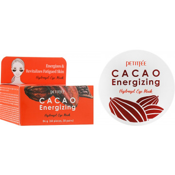 Купить - Petitfee & Koelf Cacao Energizing Hydrogel Eye Mask - Гидрогелевые тонизирующие патчи для глаз с экстрактом какао