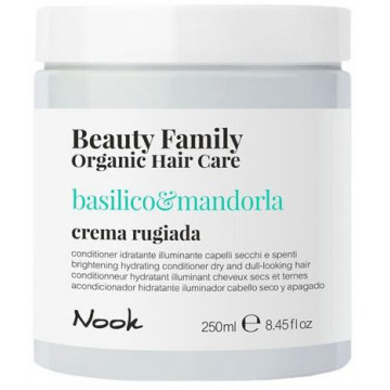 Купить - Nook Beauty Family Organic Basilico & Mandorla Crema Rugiada - Кондиционер "Яркость, Увлажнение и Блеск" для сухих, тусклых волос