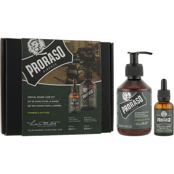 Купить - Proraso Cypress & Vetyver Beard Care Set - Подарочный набор для ухода за бородой