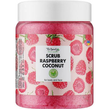 Купить - Top Beauty Scrub Raspberry Coconut - Скраб для тела и лица (малина)