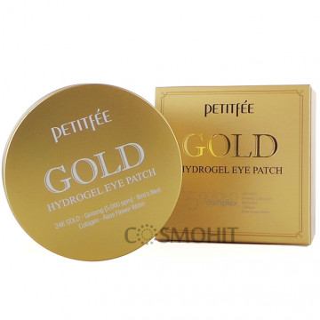 Купить - Petitfee & Koelf Gold Hydrogel Eye Patch - Гидрогелевые патчи для глаз с золотым комплексом +5