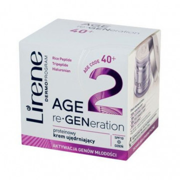 Купить - Lirene Age re-GENeration Strengthening Day Cream 40+ SPF 10 - Дневной укрепляющий крем для лица "Активация 40+" 