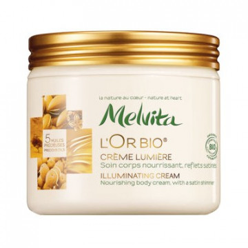 Купить - Melvita L'or Bio Illuminating Nourishing Body Cream - Мерцающий крем для тела