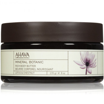 Купить - Ahava Mineral Botanic Rich Body Butter Lotus & Chestnut - Крем-масло для тела питательное Лотос и Сладкий каштан