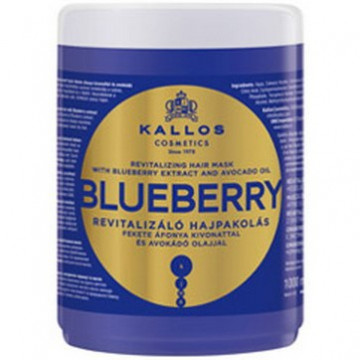 Купить - Kallos Blueberry Revitalizing Mask For Dry, Damaged, Chemically Treated Hair, With Blueberry Extract And Avocado Oil - Маска для волос с экстрактом черники