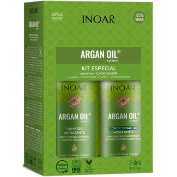 Купить - Inoar Argan Oil - Бессульфатный набор для комбинированных волос