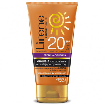 Купить - Lirene Sun Care Moisturizing Balm SPF20 - Водостойкий лосьон для загара SPF20