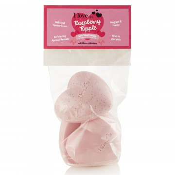 Купить - I Love Raspberry Ripple Love Heart Soaps - Мыло "Малина"