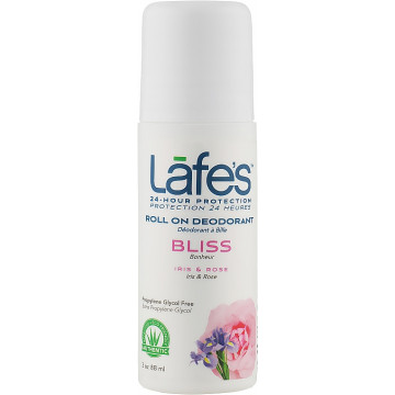 Купить - Lafe's Roll On Deodorant Bliss Iris & Rose - Роликовый дезодорант "Ирис и роза"