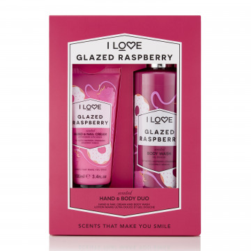 Купить - I Love Glazed Raspberry Hand & Body Duo Gift Set - Подарочный набор "Глазированная малина"