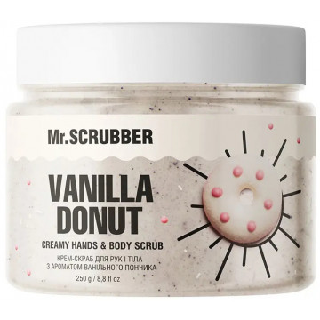 Купить - Mr.Scrubber Vanila Donut Creamy Hands & Body Scrub - Крем-скраб для рук и тела с ароматом ванильного пончика Купить - Mr.Scrubber Vanila Donut Creamy Hands & Body Scrub - Крем-скраб для рук и тела с ароматом ванильного пончика