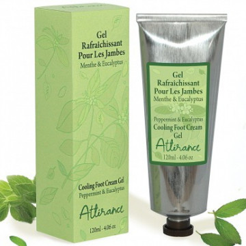 Купить - Attirance Cooling Foot Cream Gel Peppermint and Eucalyptus - Охлаждающий крем-гель для ног Мята и Эвкалипт