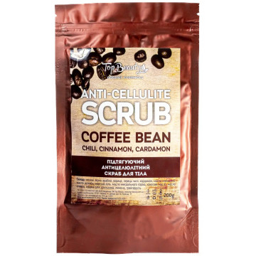 Купить - Top Beauty Anti-cellulite Coffe Bean Scrub - Антицеллюлитный кофейный скраб для тела