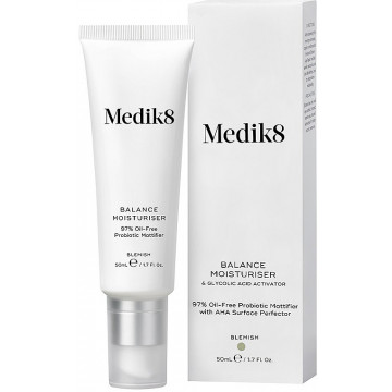 Купить - Medik8 Balance Moisturiser with Glycolic Acid Activator - Увлажняющий крем для проблемной кожи с пробиотиками и гликолевой кислотой