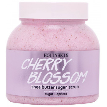 Купить - Hollyskin Shea Butter Sugar Scrub Cherry Blossom - Сахарный скраб с маслом ши и перлитом