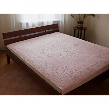 Купить - Pavia Monogram Pink - Простыня-покрывало (светло-розовый)