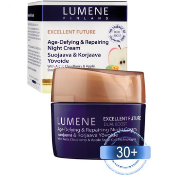 Купить - Lumene Excellent Future Dual Boost Age-Defying And Repairing Night Cream - Ночной крем восстанавливающий против старения кожи