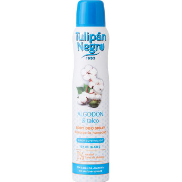 Купить - Tulipan Negro Body Deo Spray - Дезодорант-спрей "Хлопок и тальк"