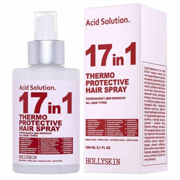 Купить - Hollyskin Acid Solution 17 In 1 Thermo Protective Hair Spray - Спрей-термозащита для волос 17 в 1