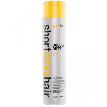 Купить - Sexy Hair ShortSexyHair Double Duty Daily Deep Cleansing Shampoo-Conditioner 1000 мл - Шампунь-кондиционер глубокой очистки 2 в 1