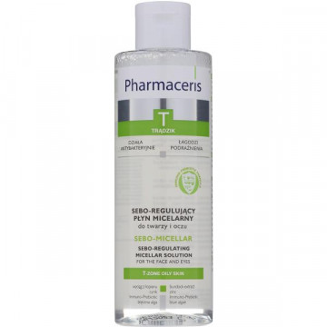 Pharmaceris T Sebo-Micellar Solution Cleansing Make-Up Removal - Мицеллярная жидкость для очищения кожи лица и глаз