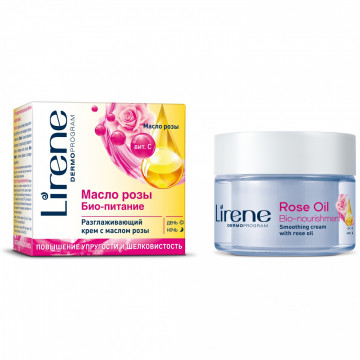 Купить - Lirene Rose Oil Cream - Разглаживающий крем с маслом розы «Био-питание»