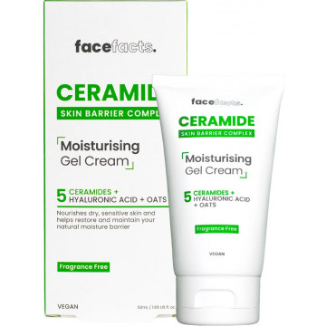 Купить - Face Facts Ceramide Moisturising Gel Cream - Увлажняющий гель-крем с керамидами