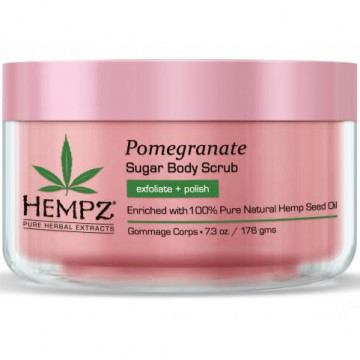 Купить - Hempz Pomegranate Herbal Sugar Body Scrub - Сахарный скраб для тела с гранатом