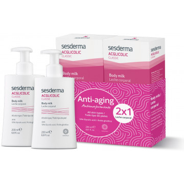 Купить - Sesderma Acglicolic Body Milk (1+1) - Увлажняющий набор для тела