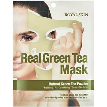 Купить - Royal Skin Real Green Tea Mask - Маска для лица с экстрактом зеленого чая