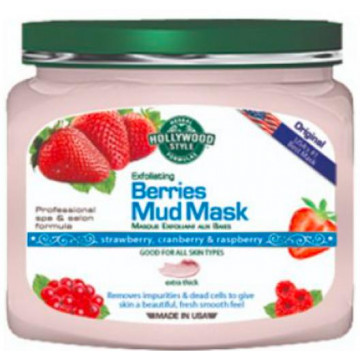 Купить - Hollywood Style Exfoliating Berries Mud Mask - Отшелушивающая грязевая маска с ягодами