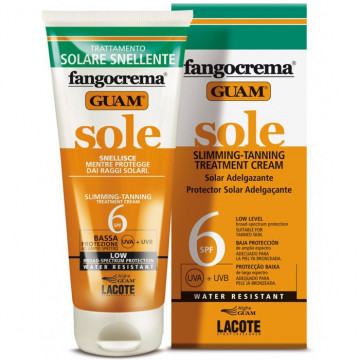 Купить - GUAM Fangocrema Sole Slimming-Tanning Treatment Cream - Солнцезащитный Фанго-Крем SPF 6 Стройный Силуэт