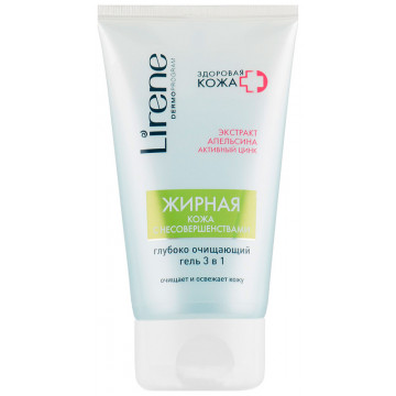 Купить - Lirene Deep Purifying Gel 3 in 1 Oily Skin with Imperfection - Глубоко очищающий гель для лица 3 в 1