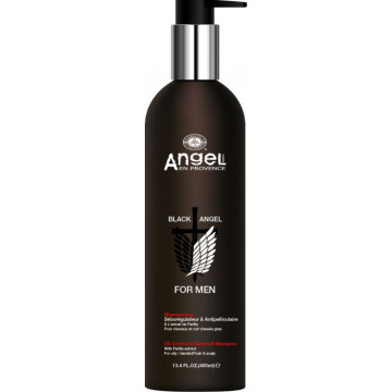 Купить - Angel Professional Black Angel Oil Control and Dandruff Shampoo - Шампунь от перхоти для жирных волос с экстрактом периллы