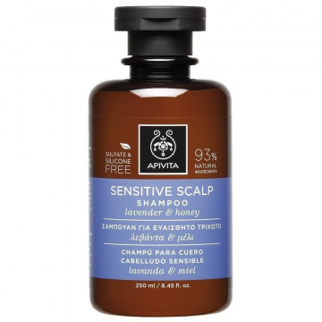 Купить - Apivita sensitive scalp shampoo with lavender&honey - Шампунь для чувствительной кожи головы с лавандой и медом
