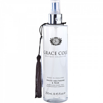 Купить - Grace Cole Boutique Body Mist White Nectarine&Pear - Парфюмированный спрей для тела "Белый нектарин и груша"