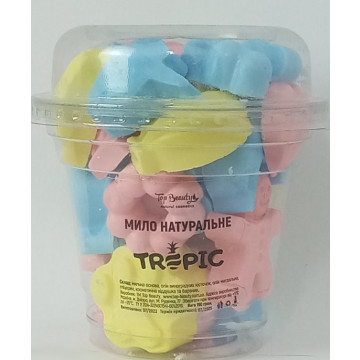 Купить - Top Beauty Tropic Soap - Мыло детское разноцветное в стакане Тропик 240 г