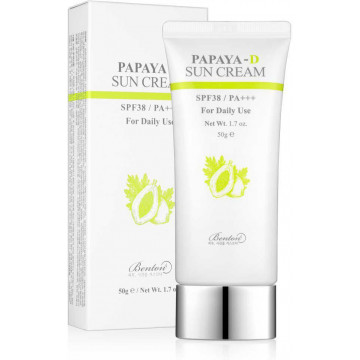 Купить - Benton Papaya Sun Cream SPF38/PA+++ - Солнцезащитный крем с экстрактом папайи