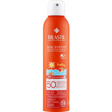 Купить - Rilastil Sun System PPT Baby Spray SPF50+ - Солнцезащитный прозрачный спрей для тела для детей